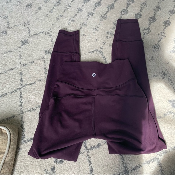 🍋 Maroon Lululemon In Movement Tight - Picture 3 of 6